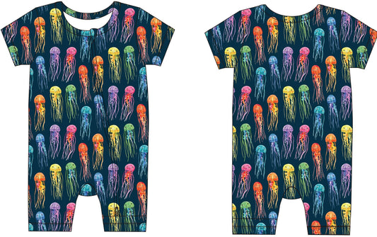 Rainbow Jellies Bamboo Zip Shortie