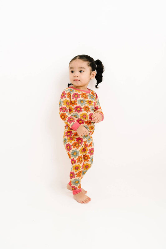 Smiley Flower Bamboo Two Piece Set