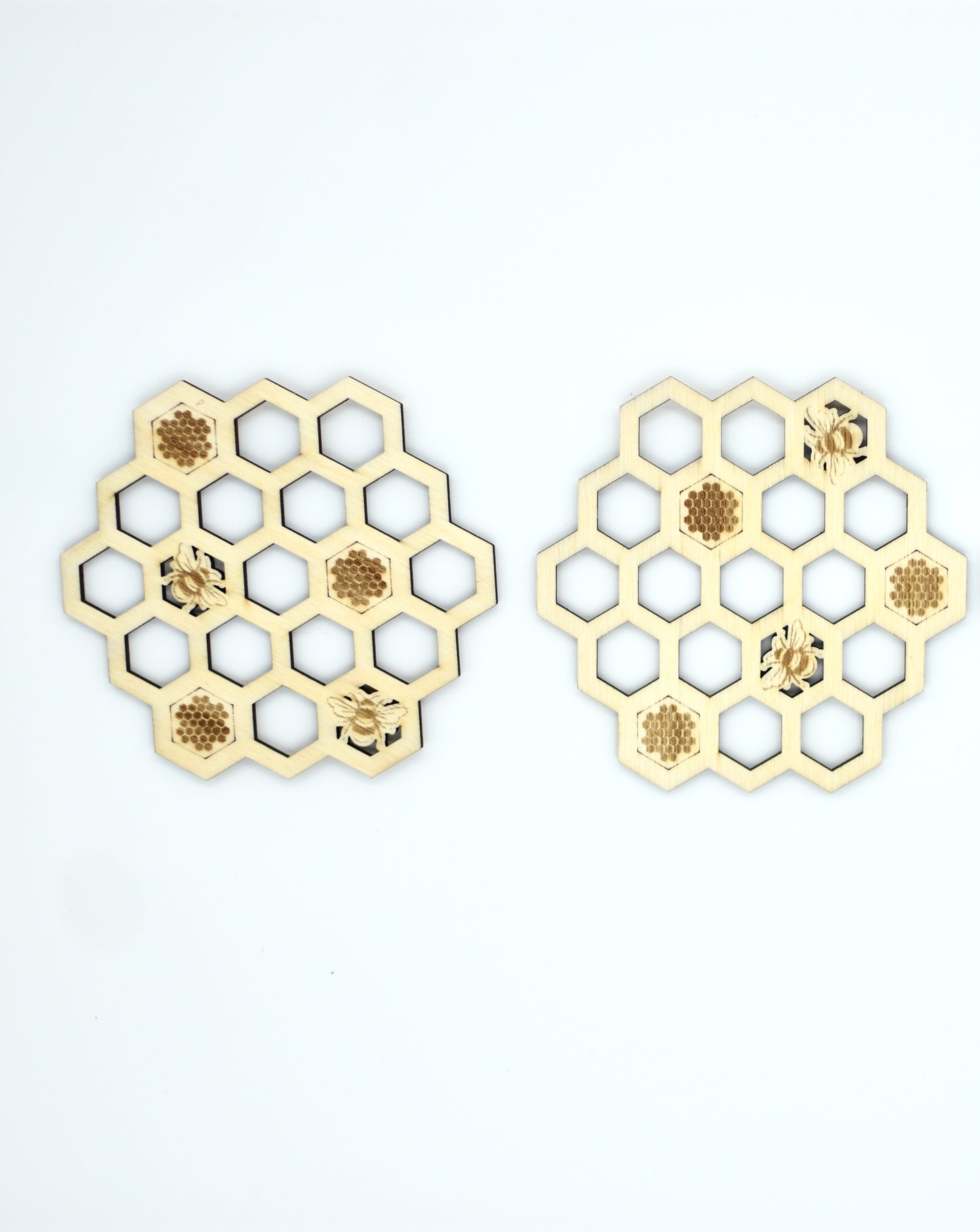 Honeycomb Bee Coasters - Set of 6 - HappyBundle