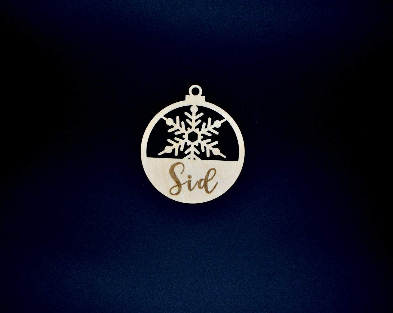 Personalized Christmas Ornament- Engraved | Snowflake - HappyBundle