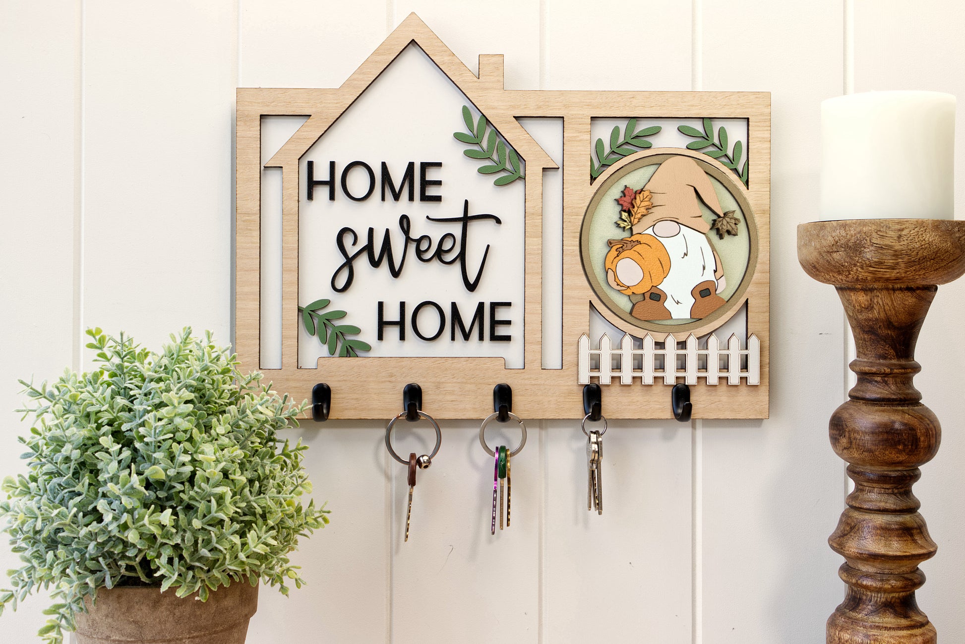 3d Home Sweet Home Key Sign - HappyBundle