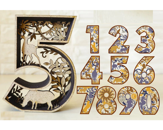 Numbers Multilayer 3D - HappyBundle