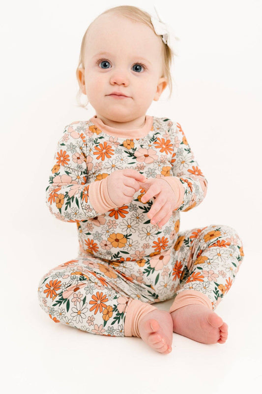 Boho Floral Bamboo Two Piece Set