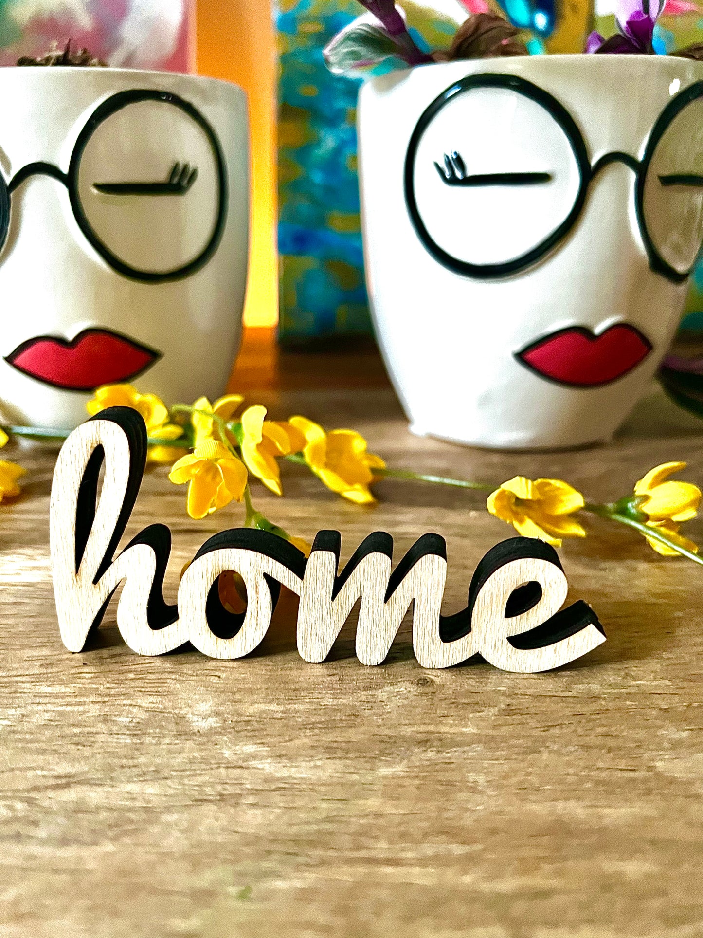 "Home" Freestanding Sign - HappyBundle