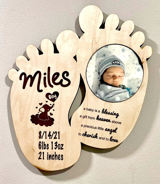 Baby Feet Photo Frame - HappyBundle