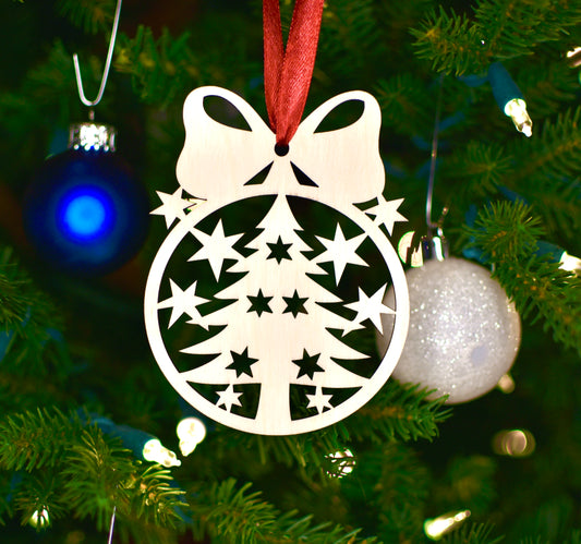 Christmas Ornament | Christmas balls | Christmas Tree with bowtie - HappyBundle